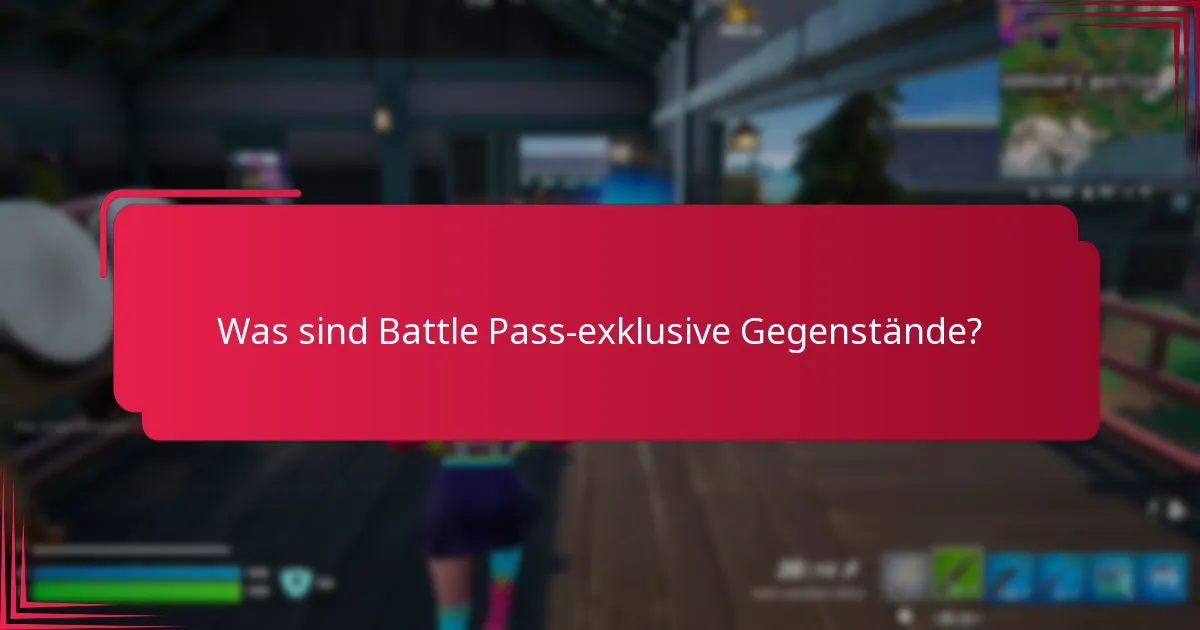 Was sind die Seltenheitsstufen von Battle Pass-exklusiven Gegenständen?