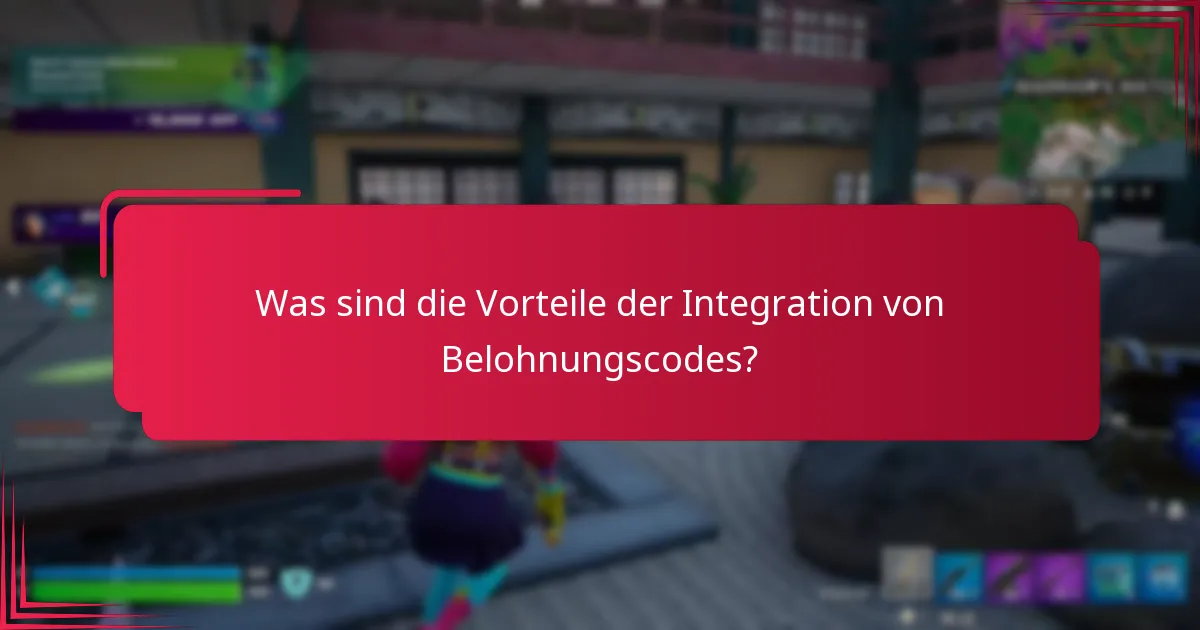 Wie richte ich die Integration von Belohnungscodes ein?